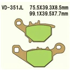 Wesrah Vesrah VD-351JL fékbetét Wesrah Futómű és fék alkatrészek Fékbetétek (tárcsafék) egyéb motorkerékpár alkatrész