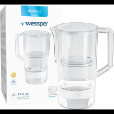Wessper AquaMax Basic Szűrőkancsó - 2,5 L, Fehér (WES203-WH) konyhai eszköz
