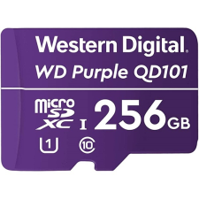 Western Digital 256 GB MicroSDXC Card  Purple QD101 (100 MB/s, Class 10, U1) memóriakártya