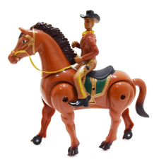 Western lovon ülő cowboy játék elektronikus játék