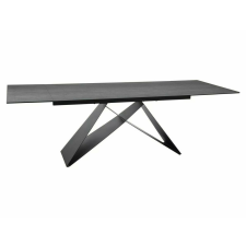  Westin Pietra Di Savoia Bővíthető Kerámia Étkezőasztal Világosszürke Matt Üveglappal bútor