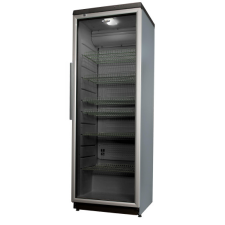 Whirlpool ADN 203/1S üvegajtós hűtőszekrény, 173cm, szürke/aluminium ajtókeret, 320L hűtőgép, hűtőszekrény