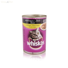 Whiskas 400 g konzerv mártásos csirke+zöldség macskaeledel