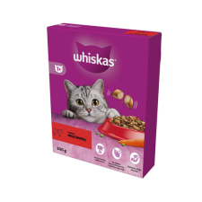 Whiskas Adult 300g szárazeledel felnőtt macskáknak ízletes marhahússal macskaeledel