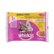 Whiskas Állateledel alutasakos WHISKAS Junior bonus macskáknak 4-pack húsos 4x100g macskaeledel