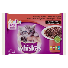 Whiskas alutasak 4-pack húsos mártásban JUNIOR 4x85g macskaeledel