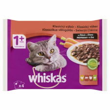 Whiskas Alutasakos 4 pack Húsos-Zöldséges 4x100g macskaeledel