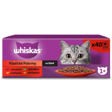 Whiskas Alutasakos hagyományos válogatás mártásban felnőtt macskáknak, 40x85 g macskaeledel