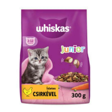  Whiskas Junior (2-12months) - Szárazeledel (csirke) kölyökmacskák részére (300g) macskaeledel