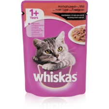 Whiskas szószos marhahús alutasakban (24 x 100g) 2,4 kg macskaeledel