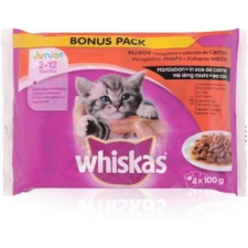 Whiskas Whiskas Junior húsos válogatás mártásban - Alutasakos – Multipack (4 x 100 g) 400g macskaeledel