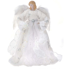  White Angel karácsonyfa felső flitterekkel, 45 cm karácsonyi dekoráció