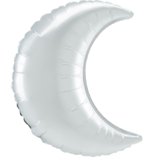 White Crescent szatén hold fólia lufi 89 cm party kellék