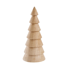 White Oak tölgyfából készült dekoráció, fenyőfa 17cm karácsonyi dekoráció