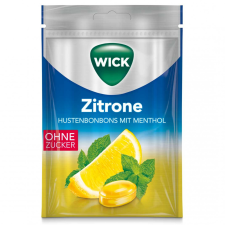 Wick citromos és mentolos torokcukorka cukormentes 72 g gyógyhatású készítmény