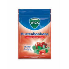 Wick cseresznye és eukaliptusz ízű torokcukorka cukormentes 72 g gyógyhatású készítmény