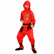 Widmann Ninja jelmez - piros sárkány - 128-as jelmez