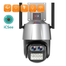  WiFi kettős lencsés érzékelő IP kamera 8MP 4K 8x zoom sziréna riasztás biztonsági felügyelet CH23-368 megfigyelő kamera
