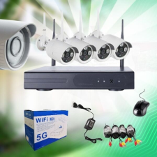 Wifis 4 kamerás megfigyelő rendszer megfigyelő kamera