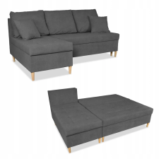  Wigo Sarokkanapé Ágy Alvási Funkcióval Family Furniture Szürke Velúr bútor