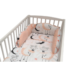 Wikids Ágyrácsvédő - Balerina Barack/Fehér bababiztonság