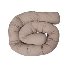 Wikids Ágyrácsvédő hengerpárna 200cm - Mogyoró bababiztonság