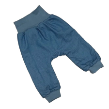 Wikids Átmeneti Farmer Hatású Pocaknadrág - Világos Kék/Kék Béléssel 56 babanadrág