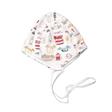 Wikids Babasapka 38-as - Krém járműves babasapka, sál