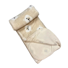 Wikids Bélelt wellsoft takaró 70x90 - Krém Macis babaágynemű, babapléd
