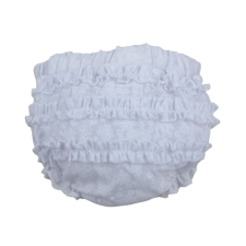 Wikids fodros bugyi - Fehér virágos 62/68 babanadrág