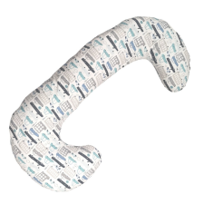 Wikids ölelő párna - Szürke / Menta autós kismama párna