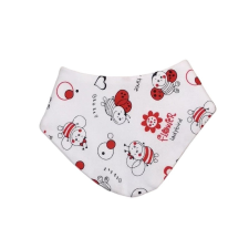 Wikids pamut bélelt baba sál/nyálkendő 2:1 - Nagy katicás 1-2 éves babasapka, sál