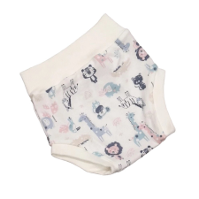 Wikids pamut pelus nadrág - Pasztell Rózsaszín Szafaris - 68 babanadrág