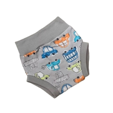 Wikids pamut pelus nadrág - Szürke Autós - 56 babanadrág