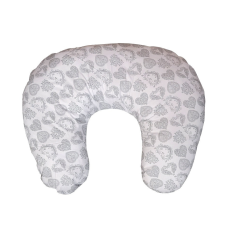 Wikids szoptatós párna HUZAT - Szürke pöttyös / Szíves kismama párna