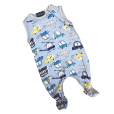 Wikids ujjatlan pamut rugi - Kék Autós - 44 rugdalózó