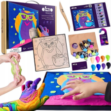 Wiky OKTO Festés keményedő anyaggal 30 x 30 cm Bagoly kreatív és készségfejlesztő