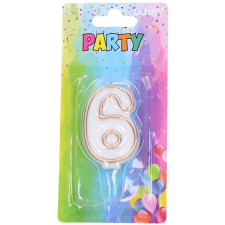 Wiky Tortagyertya Arany szám 6 party kellék