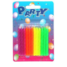 Wiky Tortagyertya neon színekben 24db party kellék