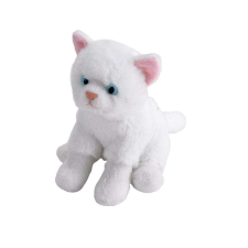 Wild Republic Fehér macska plüssjáték, 13 cm plüssfigura