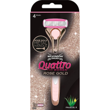 Wilkinson Quattro for Women Rose Gold + 1 db fej eldobható borotva