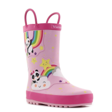 Wink - Aqqo - Happy Rainbow rózsaszín gyerek gumicsizma Méret:33 gyerek csizma, bakancs