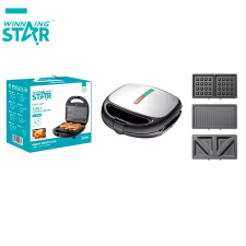 Winning Star 800W 3in1 szendvicssütő ST-9450 szendvicssütő