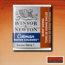 Winsor&Newton Cotman 1/2 szilkés akvarellfesték - 074, burnt sienna akvarell