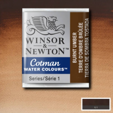 Winsor&Newton Cotman 1/2 szilkés akvarellfesték - 076, burnt umber akvarell