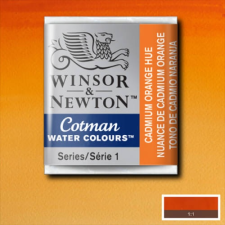 Winsor&Newton Cotman 1/2 szilkés akvarellfesték - 090, cadmium orange hue akvarell