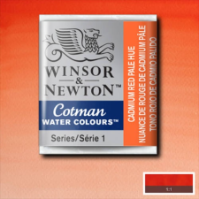 Winsor&Newton Cotman 1/2 szilkés akvarellfesték - 103, cadmium red pale hue akvarell