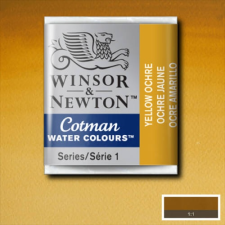 Winsor&Newton Cotman 1/2 szilkés akvarellfesték - 744, yellow ochre akvarell