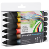 Winsor&Newton Promarker Watercolour kétvégű akvarell ecsetfilc készlet - 12 db, landscape tones