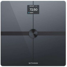Withings Body Smart, Max. 200 kg, Négyszögletes, Elektronikus, Okos, Wi-Fi, Fekete személymérleg mérleg